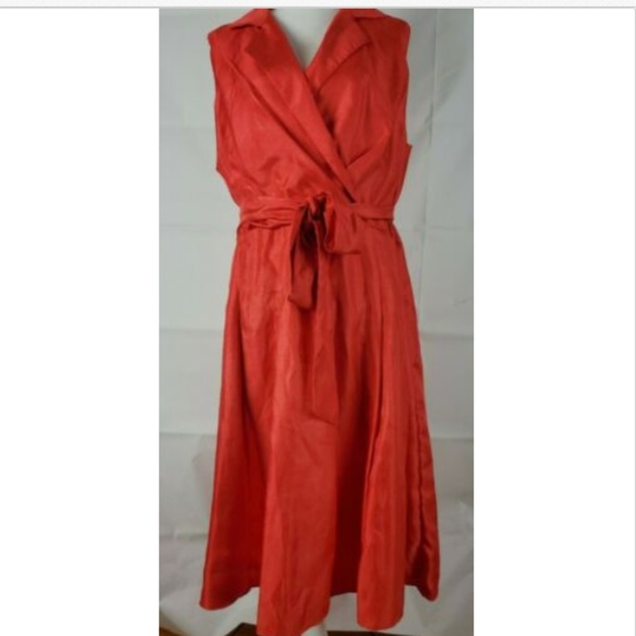 Evan Picone Dresses & Skirts - Evan Picone 22W Midi Faux Wrap Dress sleveless
